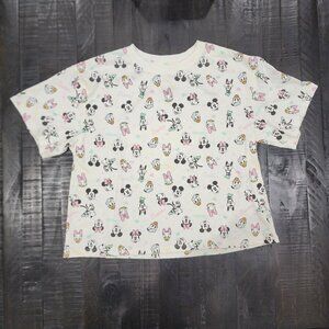 DISNEY WOMEN'S MICKEY & FRIENDS "BESTIES" CROP STYLE TOP-SIZE SMALL-EXC. COND.!
